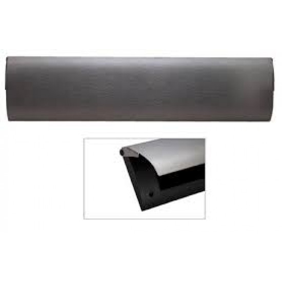 BRIEFPLAAT BINNEN, KUNSTSTOF HOUDER, RVS KLEP LUXE MET KLEP 86 X 345MM