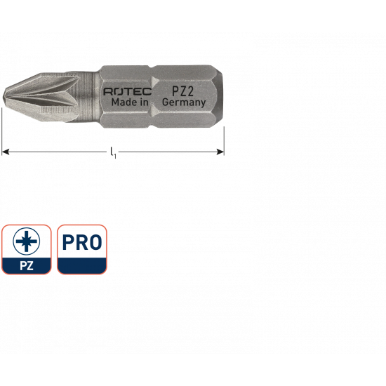 PRO SCHROEFBIT PZ 3, L=25, C6.3, BASIC (VPE 10)