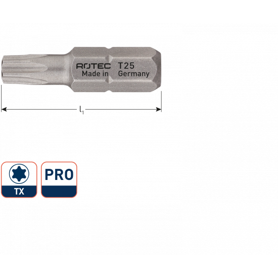 PRO SCHROEFBIT T 8, L=25, C6.3, BASIC (VPE 10)