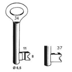 DOP KLAVIERSLEUTEL -NEMEF 66N/37 DOP KLAVIERSLEUTEL -NEMEF 66N/37