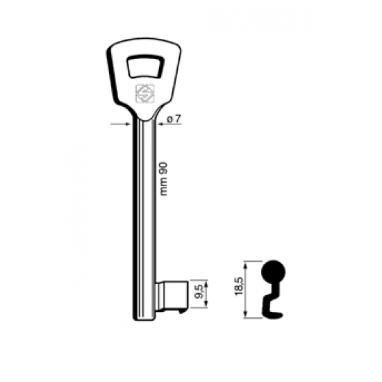 DOP BONT SLEUTEL 7MM -NEMEF 1NFHL(106N)