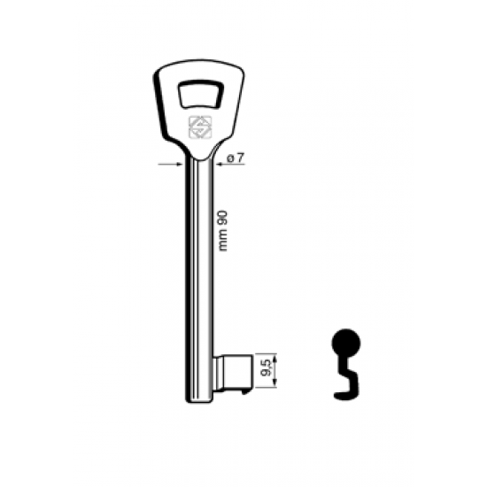 DOP BONT SLEUTEL 7MM -NEMEF 2NFHL(106N)