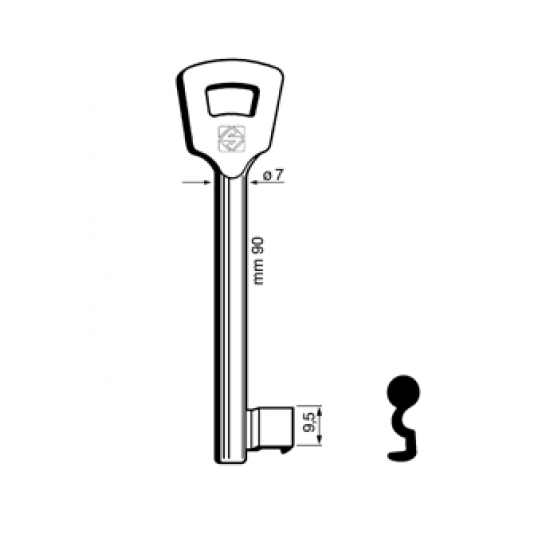 DOP BONT SLEUTEL 7MM -NEMEF 4NFHL(106N)