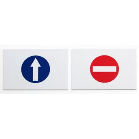 SIGN PLATES | ENTRY/NO ENTRY | WITH NEW FIXING CLIP
