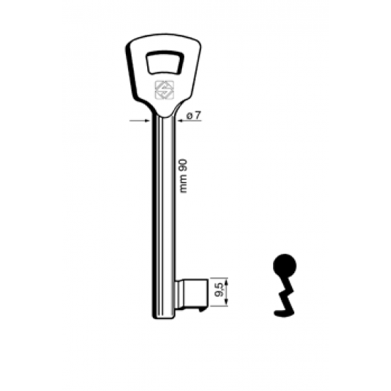 DOP BONT SLEUTEL 7MM -NEMEF 8NFHL(106N)
