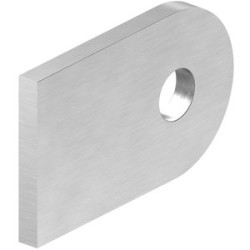 Aanlaslip 50x30x6 mm / gat Ø9 mm