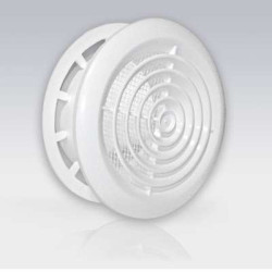 VENTILATIEROOSTER ABS & HOGE MONTAGERING & KLEMRING Ø 100 MM VENTILATIEROOSTER ABS & HOGE MONTAGERING & KLEMRING Ø 100 MM