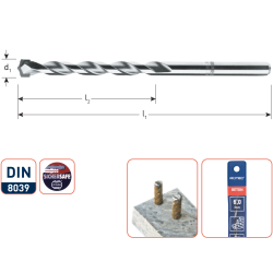 SUPER-BETONBOOR, ø6X60/100 SUPER-BETONBOOR, ø6X60/100