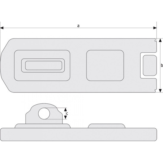 ABUS INOX DISKUSSLOT OVERVAL ZWAAR