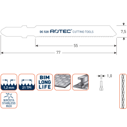 DECOUPEERZAAGBLAD DC520 DECOUPEERZAAGBLAD DC520