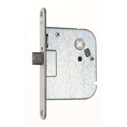 NEMEF Loopslot 1435-55 DR1+3 (omkeerbaar), DM55mm, krukgat 8mm, voorplaat staal gelakt 18x153mm afgerond NEMEF Loopslot 1435-55 DR1+3 (omkeerbaar), DM55mm, krukgat 8mm, voorplaat staal gelakt 18x153mm afgerond