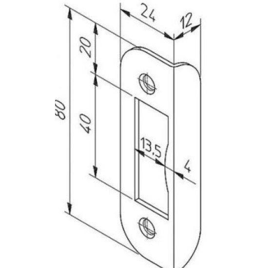 Nemef hoeksluitplaat staal verzinkt HP1255/12 Nemef hoeksluitplaat staal verzinkt HP1255/12