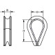 Kous 5-6 mm RVS AISI 316 per stuk gelabeld