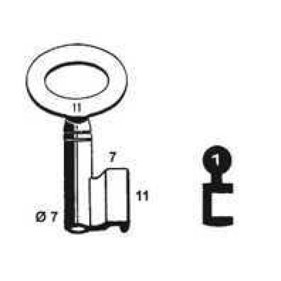PIJP BONT GRENDELSL 46MM-NEMEF 16N/I-01