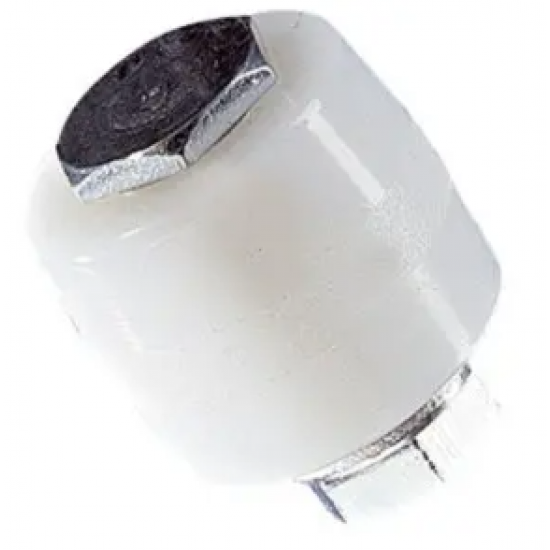 Geleidingsrol nylon wit Ø35 mm verzinkt Geleidingsrol nylon wit Ø35 mm verzinkt