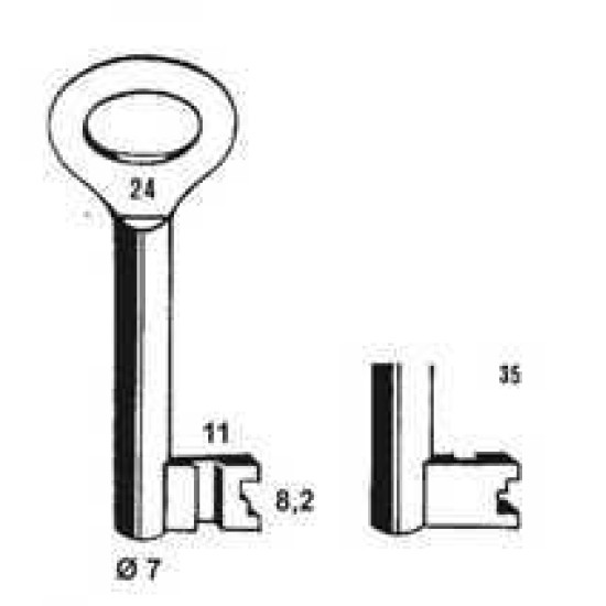 PIJP KLAVIERSLEUTEL -NEMEF 65N/35