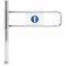 Mechanical BD swing gate - without gate-arm - chrome plated