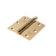 Scharnier met losse pen 76x76 mm vermessingd Scharnier met losse pen 76x76 mm vermessingd