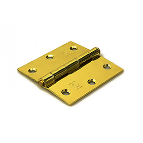 Scharnier met losse pen 76x76 mm vermessingd Scharnier met losse pen 76x76 mm vermessingd