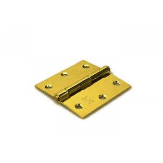 Scharnier met losse pen 76x76 mm vermessingd Scharnier met losse pen 76x76 mm vermessingd