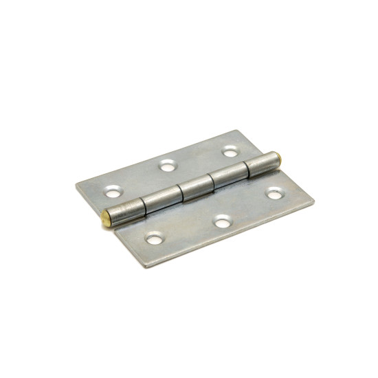 Smalscharnier met vaste pen 70x51 mm verzinkt Smalscharnier met vaste pen 70x51 mm verzinkt