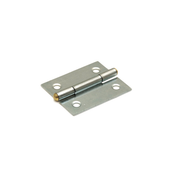 Smalscharnier met vaste pen 70x51 mm verzinkt Smalscharnier met vaste pen 70x51 mm verzinkt