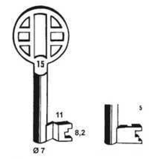 PIJP KLAVIERSLEUTEL -NEMEF 65N/05