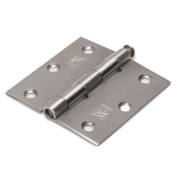 Scharnier met losse RVS pen 76x76 mm RVS geborsteld Scharnier met losse RVS pen 76x76 mm RVS geborsteld