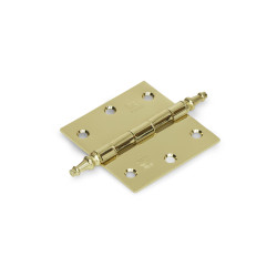 Scharnier met vaaskop 76x76 mm vermessingd Scharnier met vaaskop 76x76 mm vermessingd