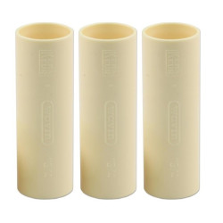 3 STUKS PVC SOK 5/8" 16MM GEEL 3 STUKS PVC SOK 5/8" 16MM GEEL