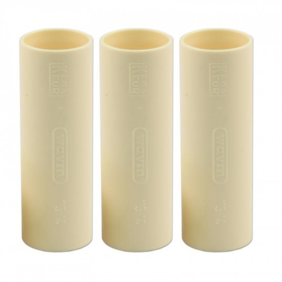 SET 3ST.PVC SOK 5/8" 16MM GEEL