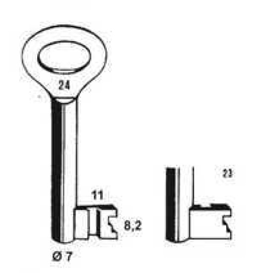 PIJP KLAVIERSLEUTEL -NEMEF 65N/23