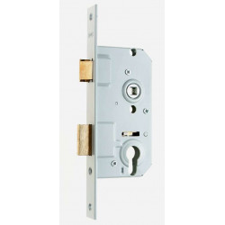 NEMEF Deurslot, DM50mm, PC72mm, krukgat 8mm, voorplaat staal gelakt 25x207mm rechthoekig NEMEF Deurslot, DM50mm, PC72mm, krukgat 8mm, voorplaat staal gelakt 25x207mm rechthoekig