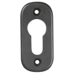 Kunstof cilinderrozet zwart