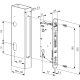 LOCINOX INSTEEKSLOT EIGHTYLOCK - 60 MM DOORNMAAT, VOOR HOUTEN PROFIEL