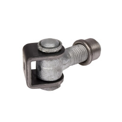 Locinox vandalismebestendig 90° scharnier met lasmoer M16 150 mm staal