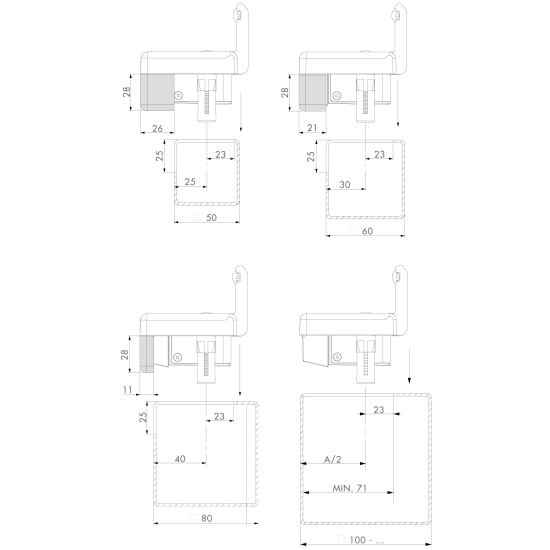 LOCINOX ELEKTRISCHE SLOTVANGER INBOUW (EMISSA)