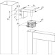 Locinox 2D 90° scharnier voor Interio poortsluiter met insteekdop