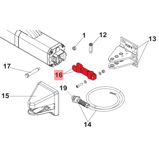 FAAC REAR EYE TIE ROD FORS450H