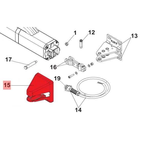 FAAC S450H BRACKET COVERING