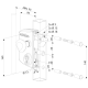 LOCINOX ELEKTRISCH SLOT SPANNINGSLOOS VERGRENDELD 30-50MM - ZWART