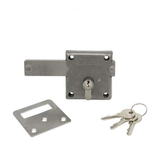 GATEMASTER SCREW-FIXED LOCK FOR GATES UP TO 60MM THICK
