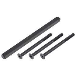 VH bevestigingsset Greep/Kruk deurdikte 63-67 mm ZWART VH bevestigingsset Greep/Kruk deurdikte 63-67 mm ZWART