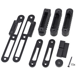 SLUITGARNITUUR VOOR MPS DIN L/R ZWART SLUITGARNITUUR VOOR MPS DIN L/R ZWART