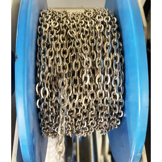 Gourmetketting 1,2mm staal vermessingt (per meter) Gourmetketting 1,2mm staal vermessingt (per meter)