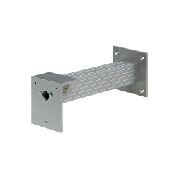ALUMINIUM AFSTANDSPAAL + BEUGEL (WAND-/VLOER-/PLAFONDMONTAGE) - LENGTE: 200 MM ALUMINIUM AFSTANDSPAAL + BEUGEL (WAND-/VLOER-/PLAFONDMONTAGE) - LENGTE: 200 MM