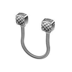 OPBOUW DEURLUS DIAMETER 13 MM - RVS VEER 40 CM OPBOUW DEURLUS DIAMETER 13 MM - RVS VEER 40 CM