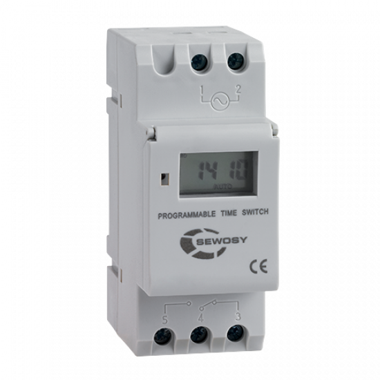 DIGITAL WEEKLY TIME CLOCK 230V AC - 1 CONTACT