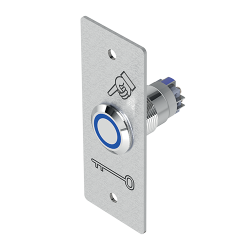 DRUKKNOP RVS (NO+NC) 12V DC + PBP19_3 - SCHROEFKLEMMEN - BLAUW DRUKKNOP RVS (NO+NC) 12V DC + PBP19_3 - SCHROEFKLEMMEN - BLAUW