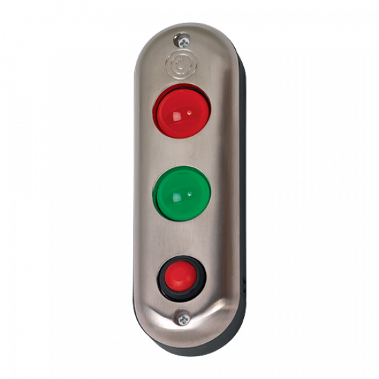 LED SIGNAL PLATE WITH PUSH BUTTON